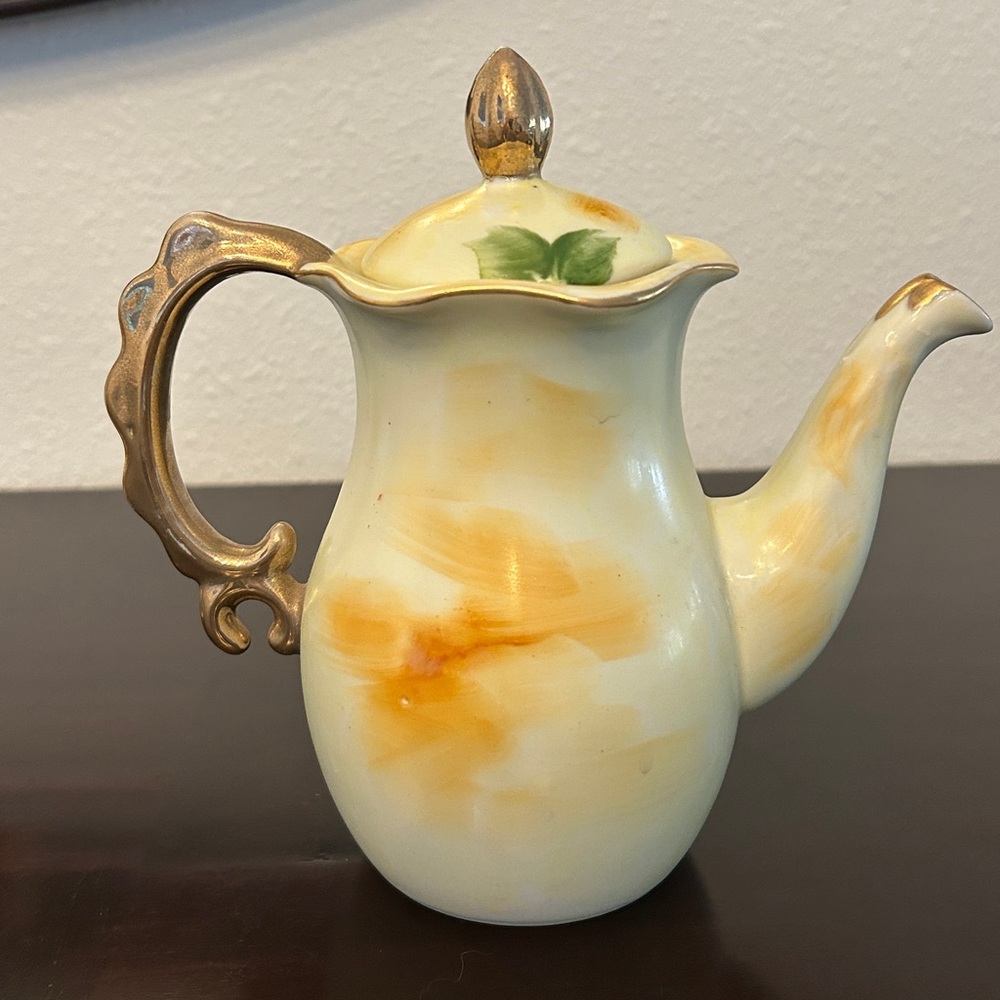 🌻HOST PICK 🌸VINTAGE ENESCO JAPAN HAND PAINTED PORCELAIN 3-PIECE TEA SET - Picture 5 of 15